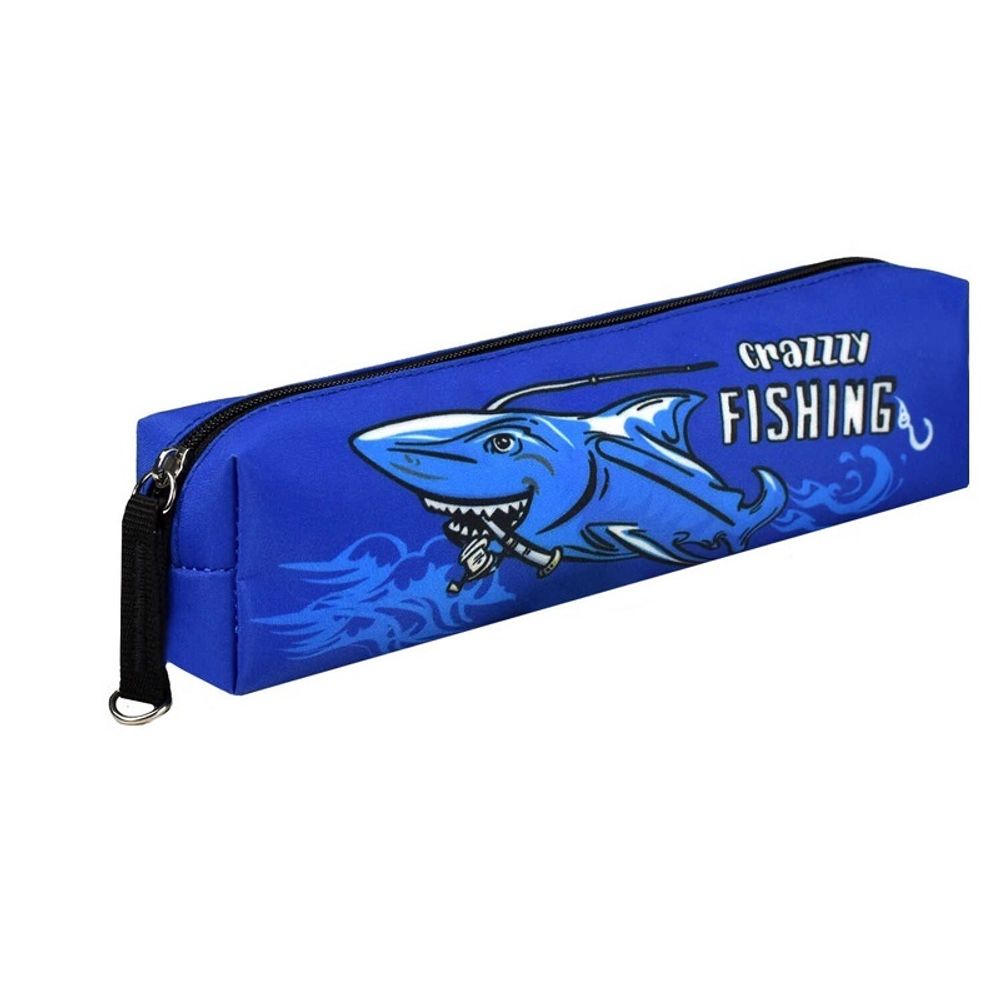 Пенал мягкий тубус 200х40 Феникс Акула, микрофибра на ПВХ-основе