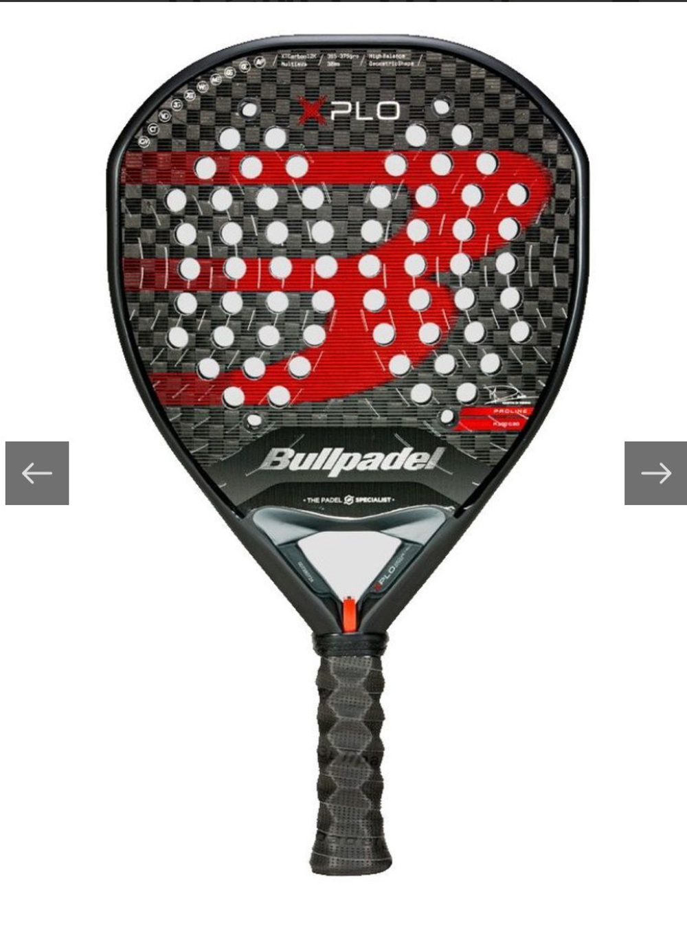 BULLPADEL, PALA XPLO 25, 365 - 375g, Padel Racket