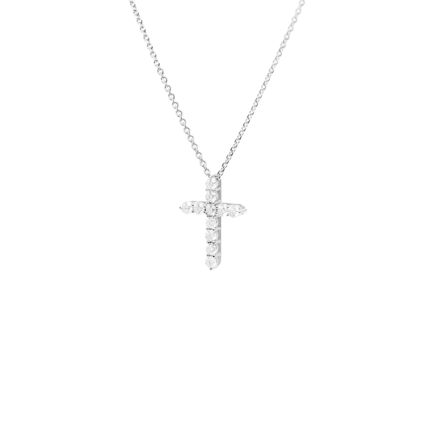 Колье Lab Grown Classic Cross - 2.0 mm