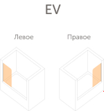 Душевая шторка на ванную Vegas Glass EV LUX профиль хром глянцевый, стекло прозрачное