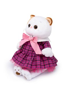 Мягкая игрушка Ли-Ли в платье в клетку 27 см