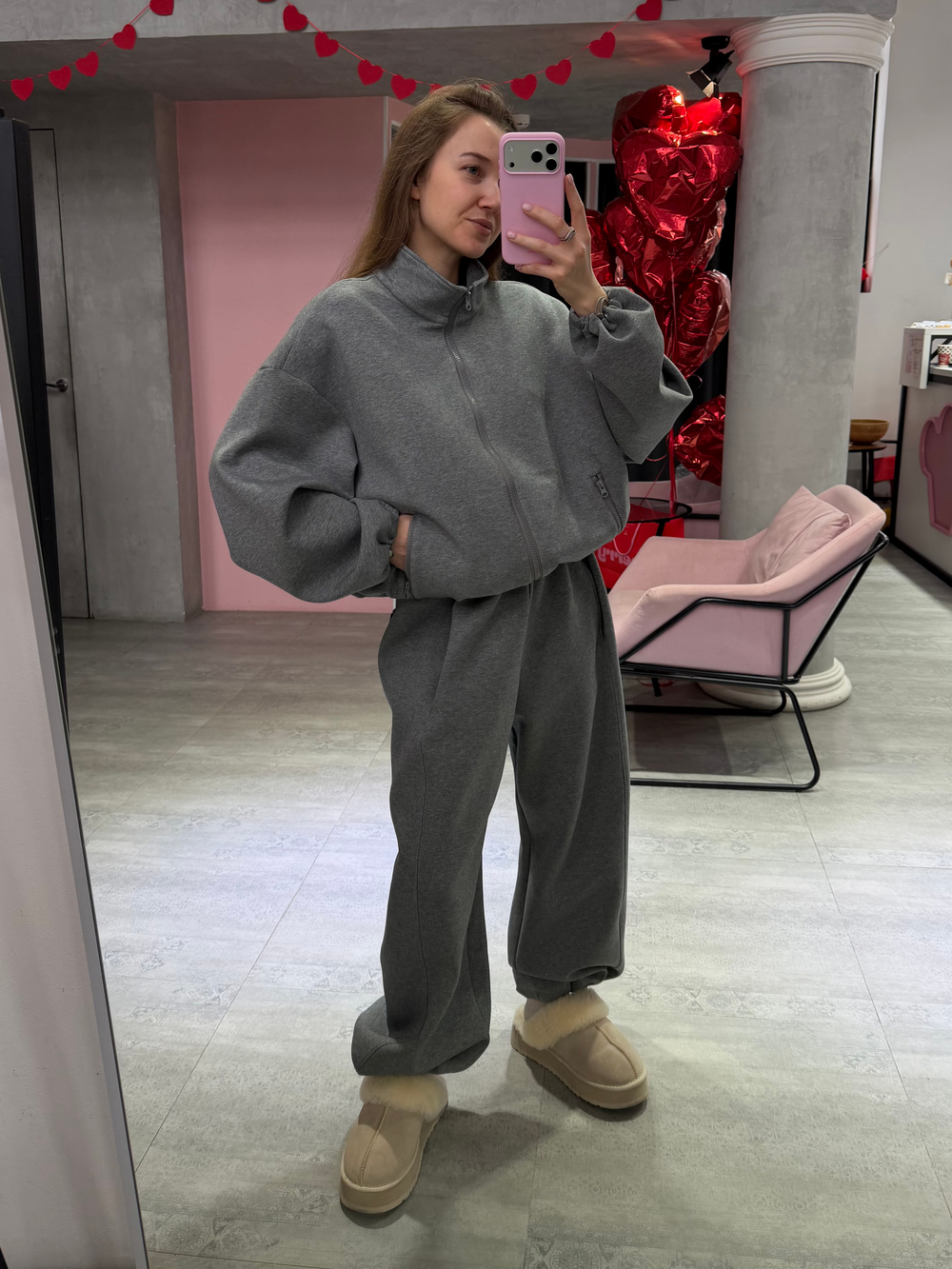 Спортивный костюм Soft серый