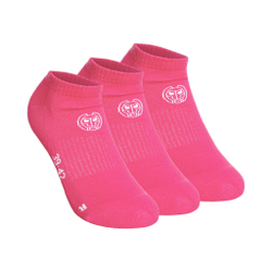 BIDI BADU No Party No Show Move Tennis Socks 3 Pack - Pink, White