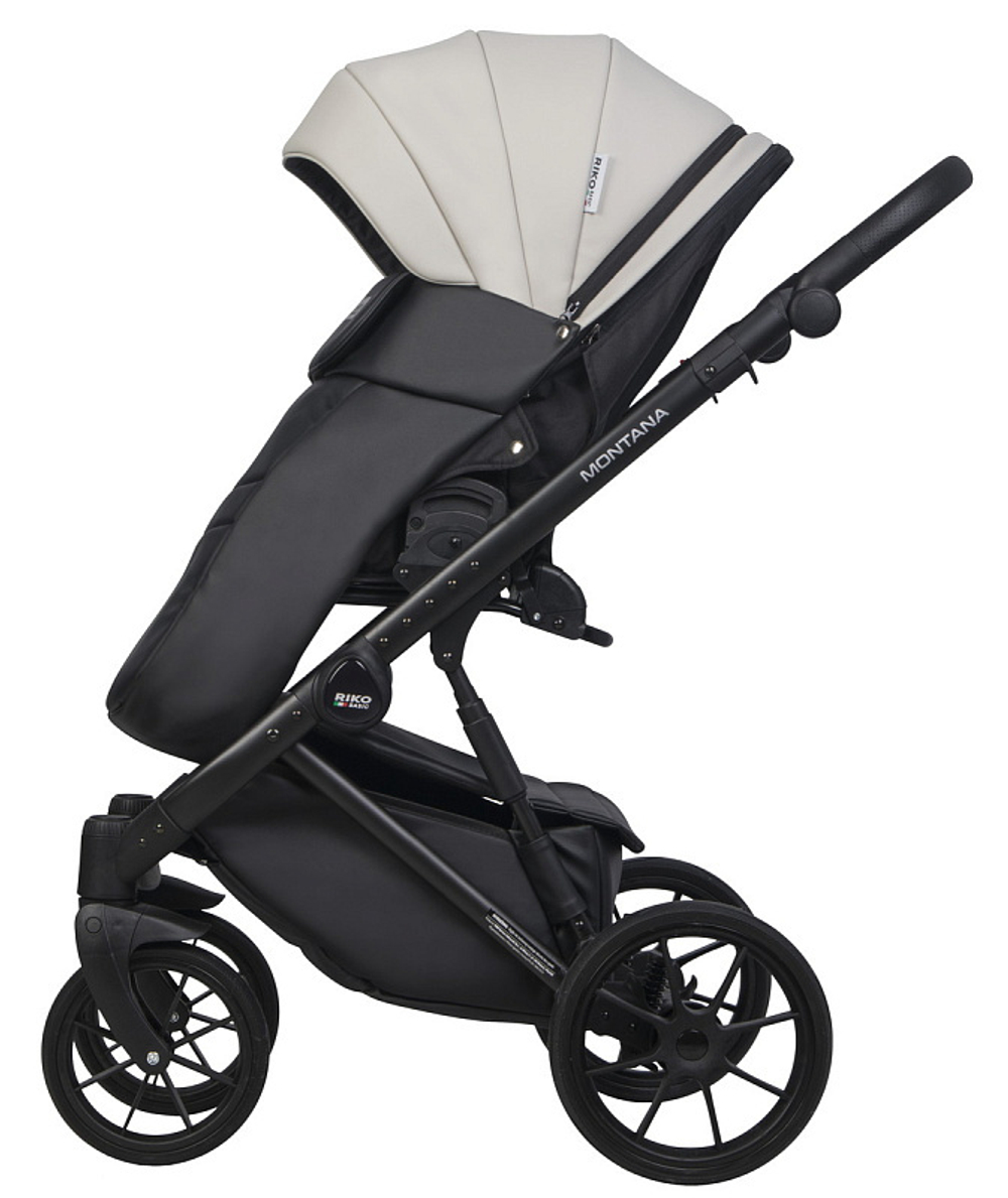 Детская коляска Riko Basic Montana Ecco 3 в 1 31 Light Silver-Black