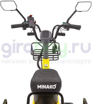 Электровелосипед Minako UNO 30Ah LifePo4 - Жёлтый фото №7