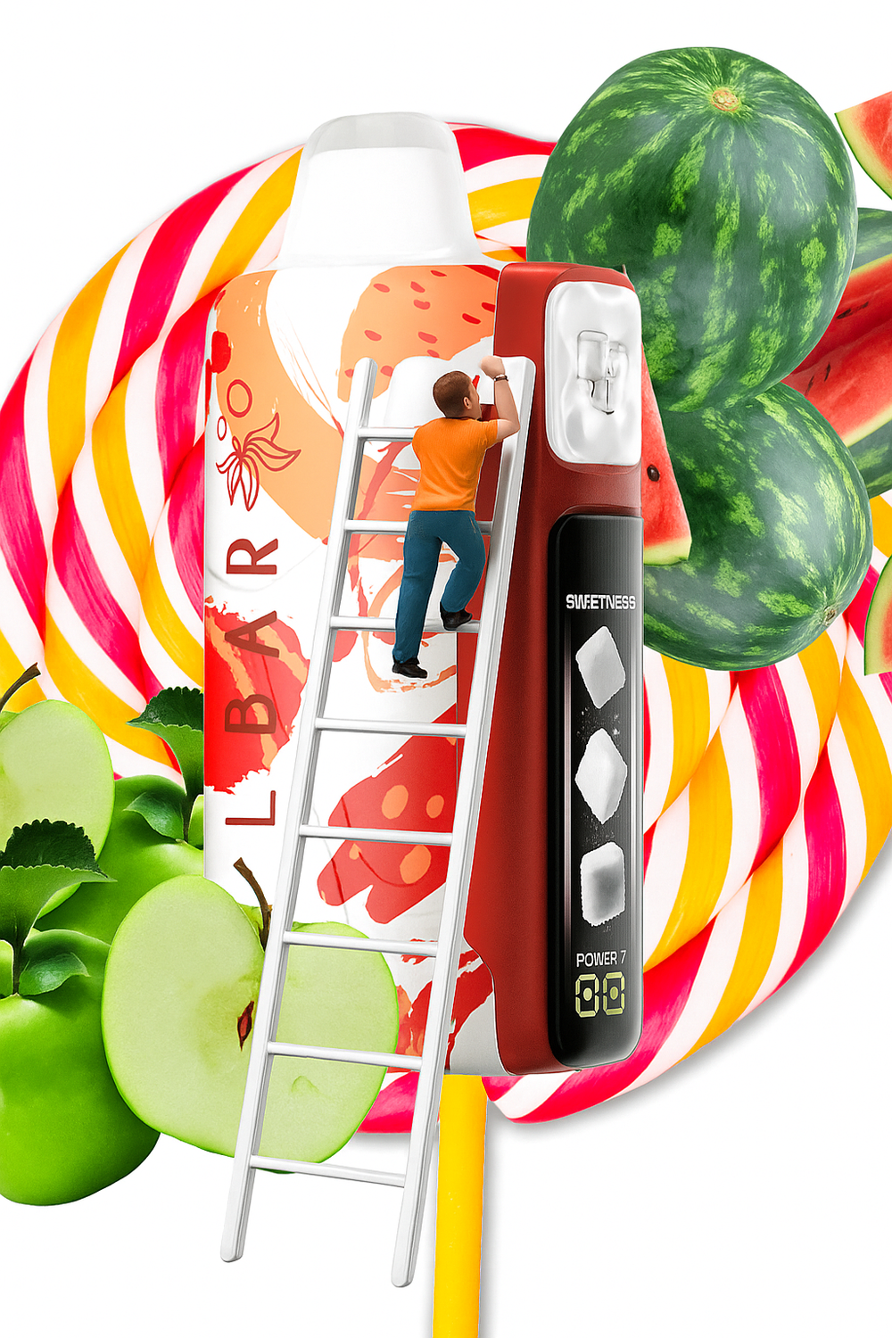 ELF BAR SWEET KING - Apple Watermelon (5% nic)