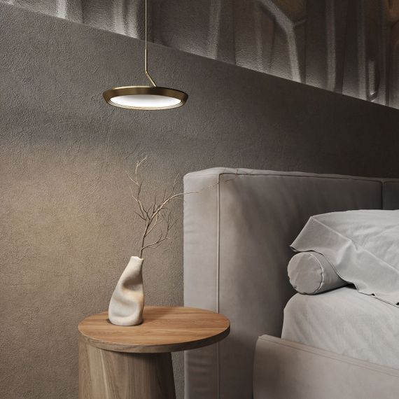 Подвесной светодиодный светильник Eurosvet Crespella 90034/1 золото