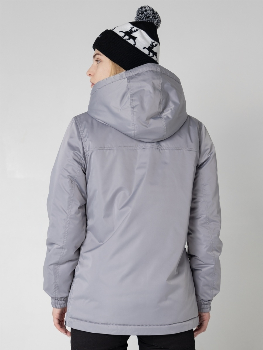 Анорак женский зимний Город Горький серый