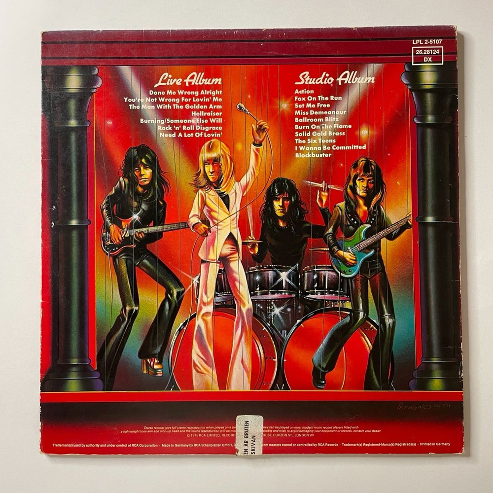 Винтажная виниловая пластинка LP Sweet Strung Up (Швеция 1975) Fox On The Run