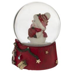 GAEM Фигурка декоративная "Снеговик" в стекл шаре, L6,5 W6,5 H8,5 см, 2в.
