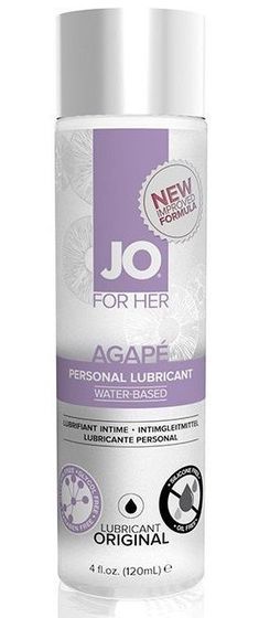 Женский лубрикант на водной основе JO AGAPE LUBRICANT ORIGINAL - 120 мл.