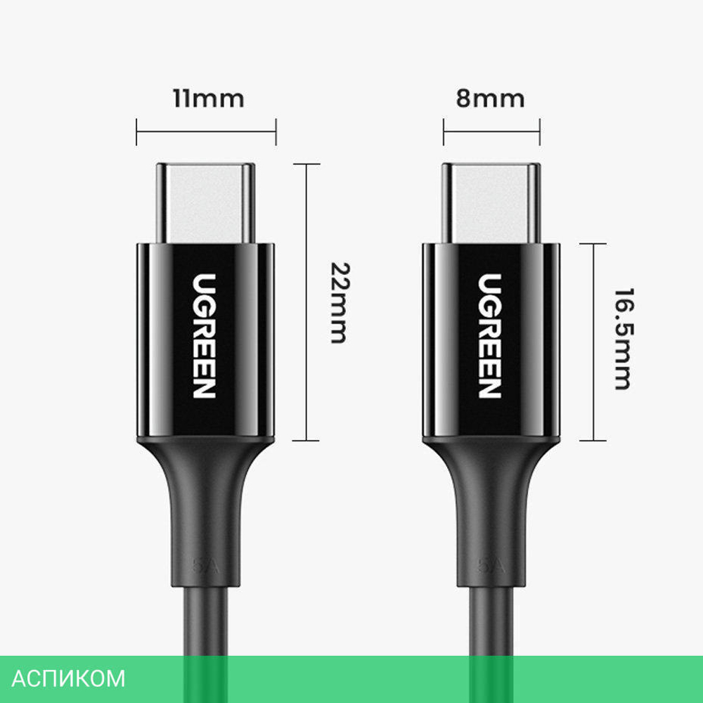 Кабель UGREEN US300-80371 Black (80371)