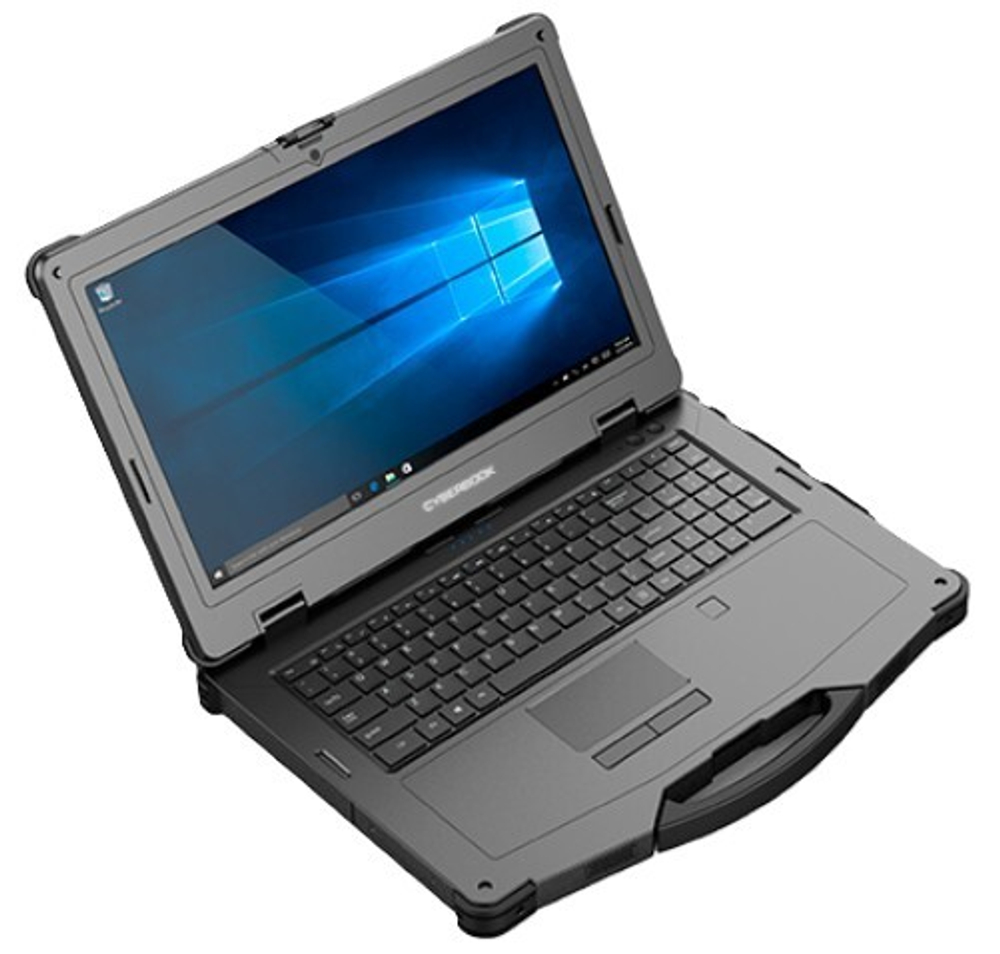 Ноутбук защищённый CyberBook RX15T 15.6 ", Core i5, 8 Гб RAM, 256 Гб SSD, Iris Xe Graphics, Черный