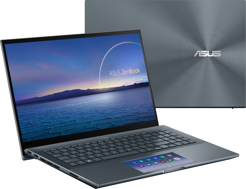 Ноутбук Asus Zenbook 15 Pro UX535LI-BN224T Pine Grey Core i7-10870H/16G/512G SSD/NV GTX1650Ti 4Gb/15.6; FHD IPS AG/WiFi/BT/Win10