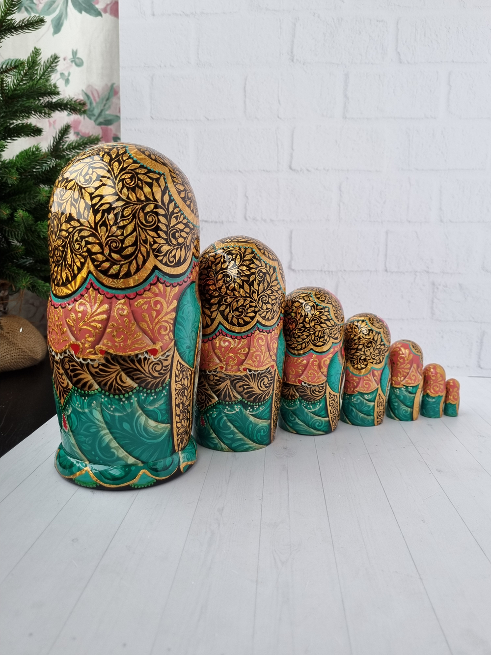 Матрёшка 21см "Тройка" 7мест