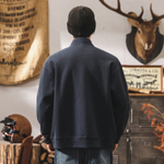 Мужская куртка-кардиган в американском стиле ретро, весна и осень, ленивый стиль, тяжелый свитшот, свободная повседневная мужская куртка, осень и зима.