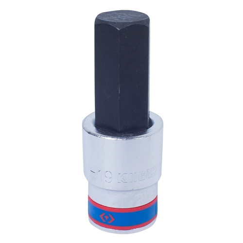 KING TONY (403519) Насадка (бита) торцевая 1/2", L = 80 мм, HEX, 19 мм