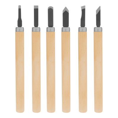 Набор резцов по дереву, 6 шт, Sparta