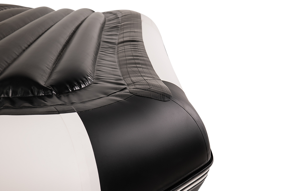 YACHTMAN-280 МНД НАДУВНОЕ ДНО (Яхтман) белый-черный (лодка ПВХ с усилением)