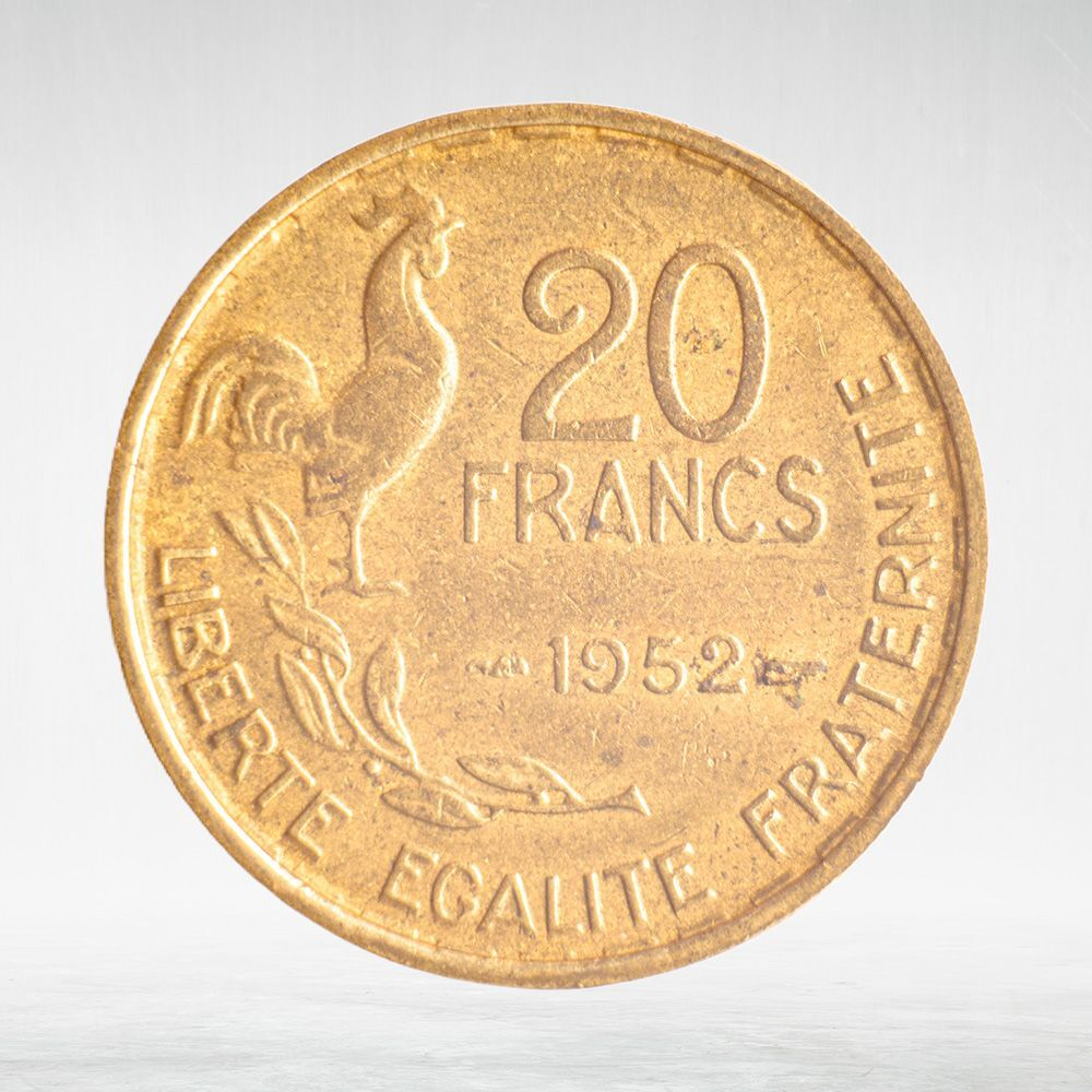 France, 20 Francs 1952 - Signature "G Guiraud", VF