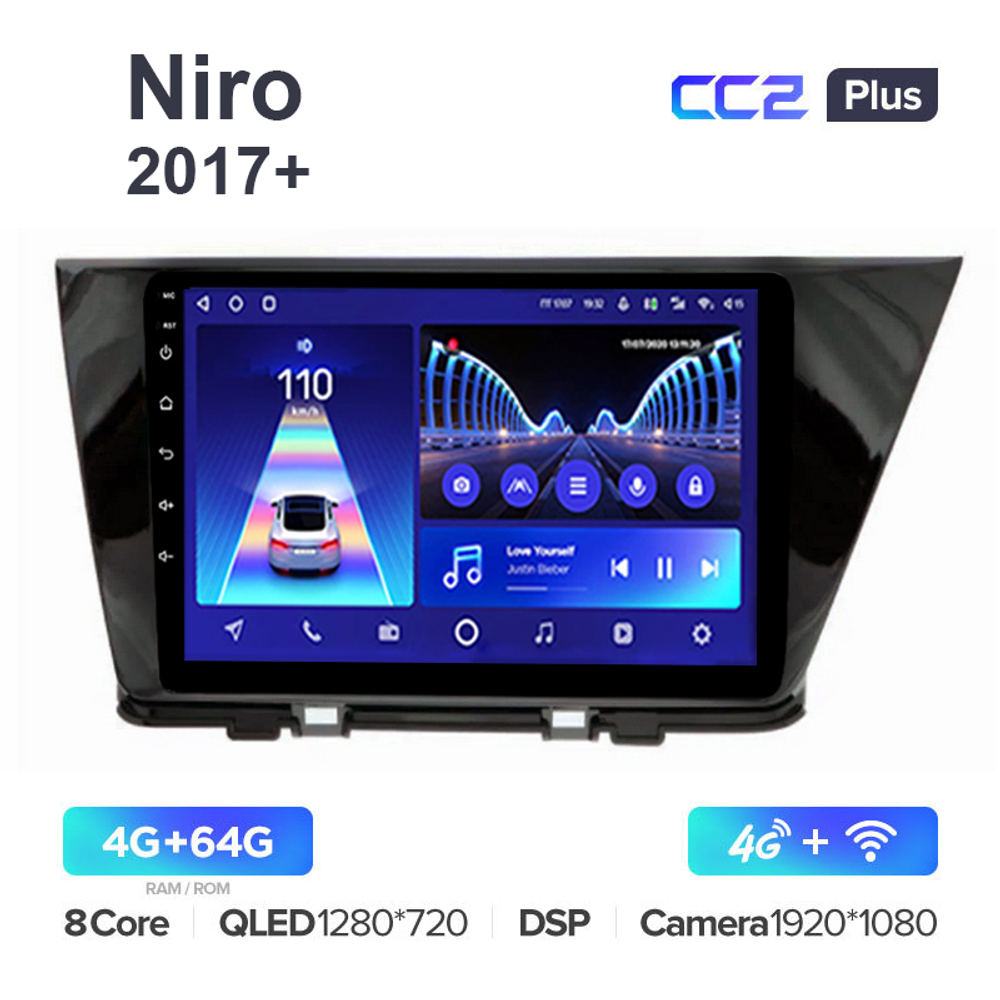 Teyes CC2 Plus 9"для Kia Niro 2017+