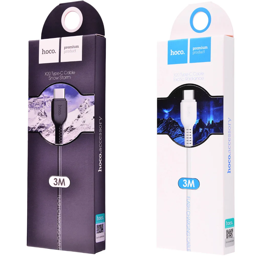 Кабель HOCO X20 Flash type-c charging cable,(L=3M)