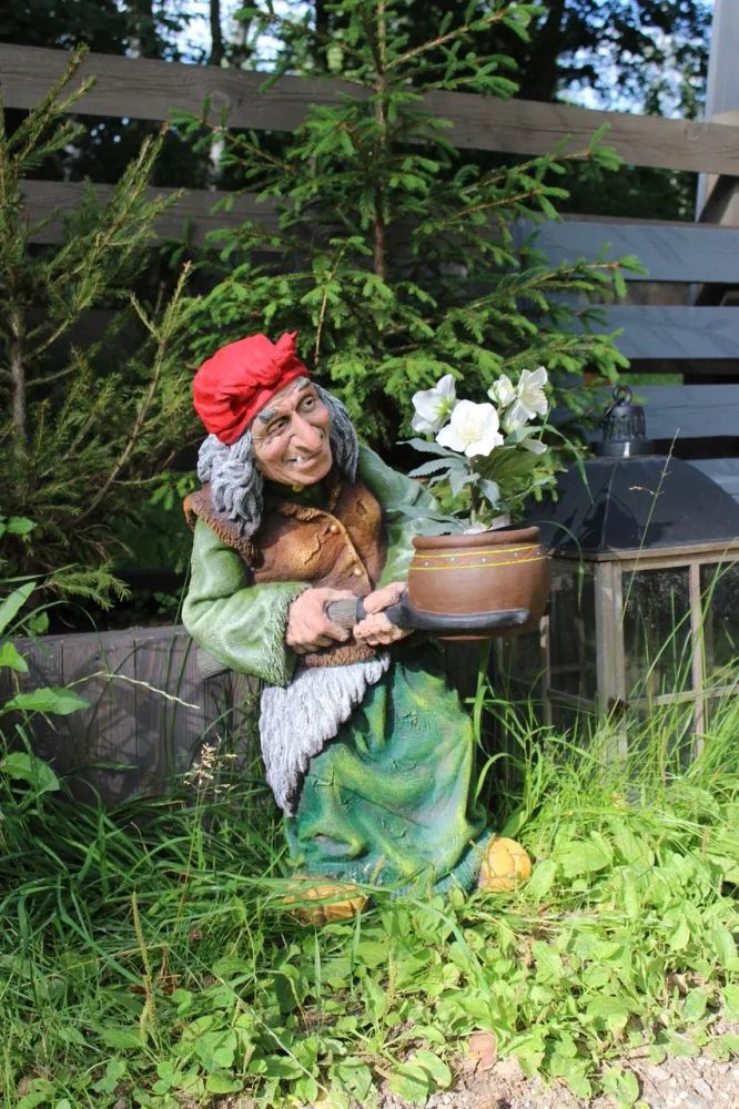 Садовая фигура &quot;Баба яга с кашпо&quot; Закупка М47 апрель-май 2026