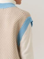 Жилетка для девочки в школу AT953 темно-бежевый