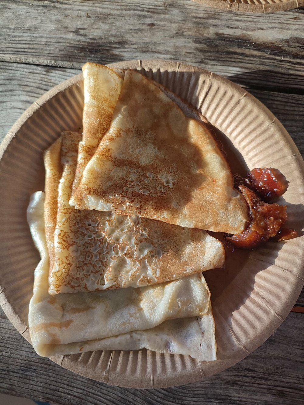 Блины 6 шт со сметаной и вареньем