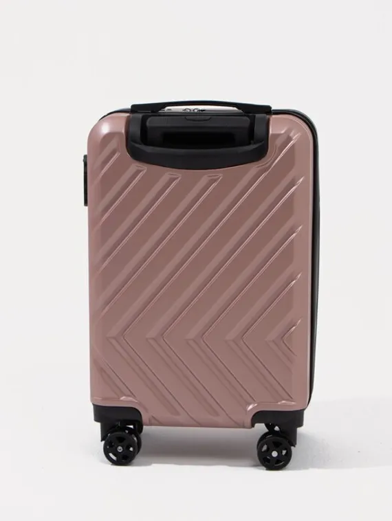 Чемодан маленький 20&quot;, кодовый замок, цвет розовое золото