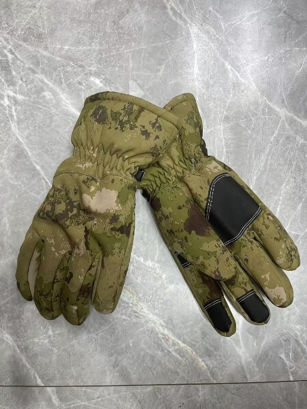 Перчатки туристические утепленные цвет мох L