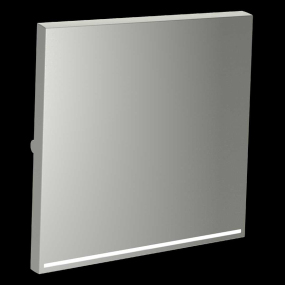 Клавиша для выключателя/переключателя одноклавишного с подсветкой S70 (сталь) Voltum VLS000205