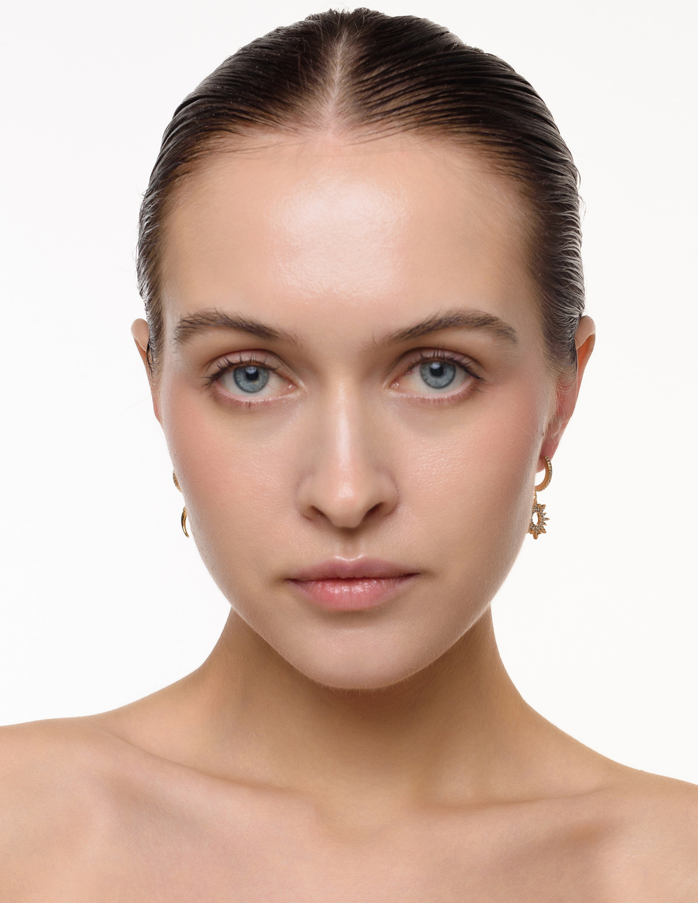 Серьги "Moon stick Sun" Gold