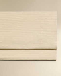 Zara Home - Полосатая простыня, ванильный, 270x280 см