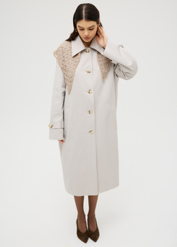 Тренч прямого кроя