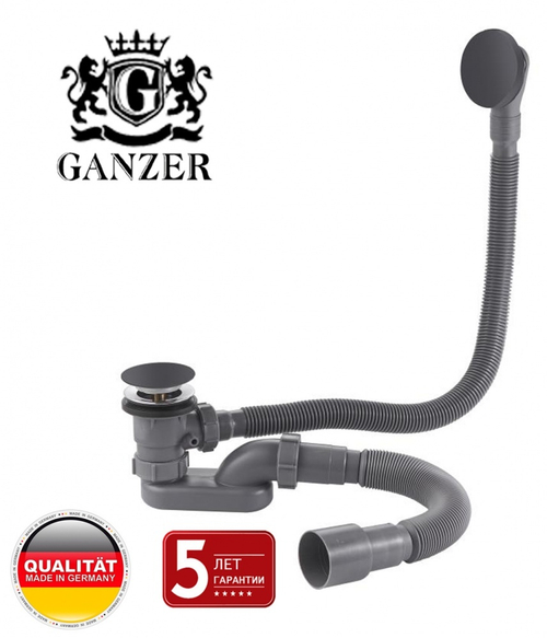 Пластиковая обвязка (автомат) для ванны (ЧЕРНЫЙ)  GANZER  (21/1шт)