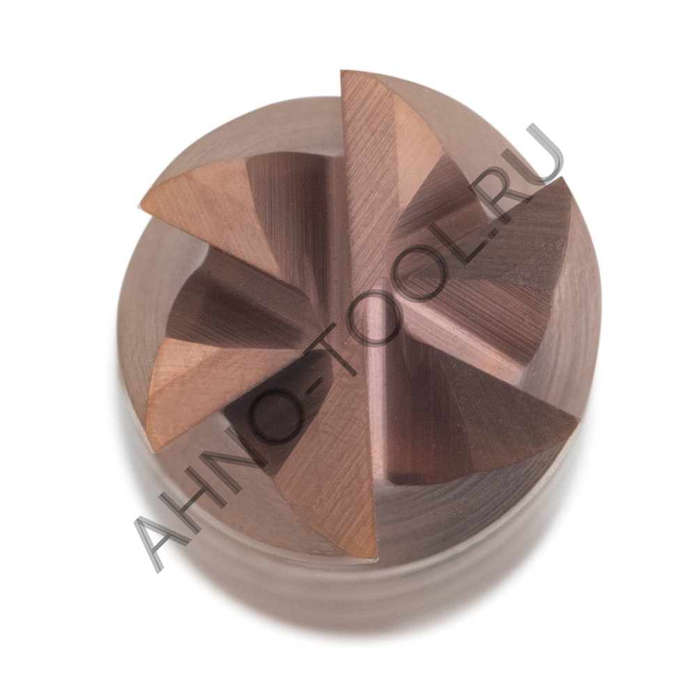 Фреза твердосплавная   6мм (L=75, l=24, хв=6) Z6 45° по стали, нерж., чугуну BRGM-6EL-D6.0 HRC55 AHN