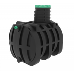 Септик переливной Мультпласт Термит Профи+ 6.5 PR 6500 л. горизонтальный / 2700 л. в сутки / 15 чел. / принудительный сброс (2450x1970x2590см;273кг;черный) - арт.555464