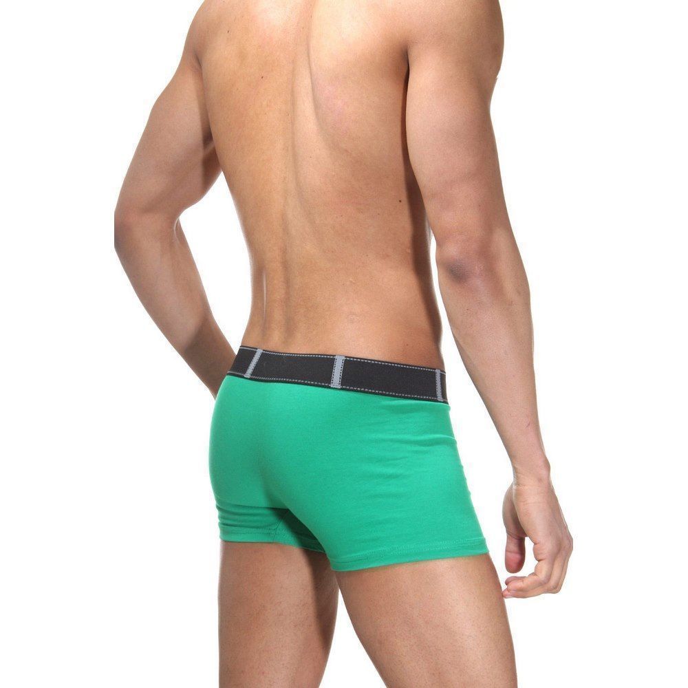 Трусы мужские боксеры зеленые с принтом &quot;огонь&quot; DARKZONE DZN5005