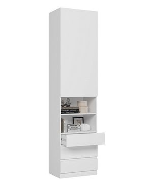 Шкаф ДЕПО-1 /600*2410*423/ левый анкор белый / бетон пайн экзотик