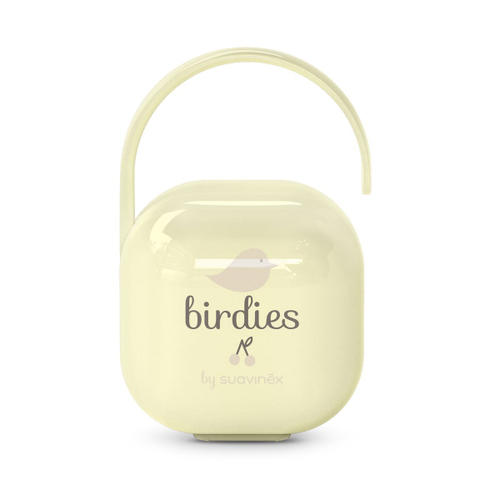 Футляр для пустышек Suavinex Birdies желтый