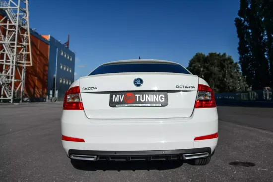 Имитация насадок глушителя для Skoda Octavia A7 III