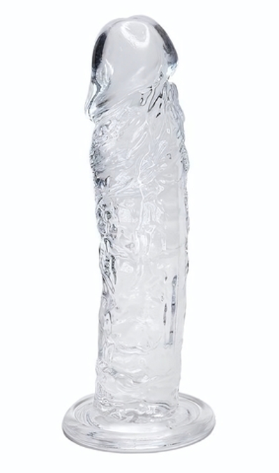Прозрачный фаллоимитатор на присоске Empire Jelly Dildo - 19,3 см. (Цвет: прозрачный)