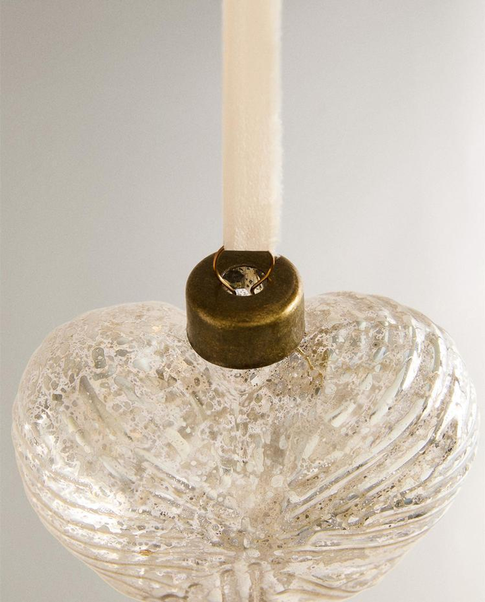 ZARA HOME ЕЛОЧНОЕ УКРАШЕНИЕ «СЕРДЕЧКО» С СЕРЕБРИСТЫМ ПОКРЫТИЕМ, СЕРЕБРЯНЫЙ