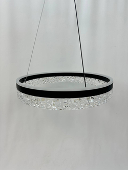 Люстра подвесная светодиодная Lanbos, 62 Вт LED, до 20 кв м, черная