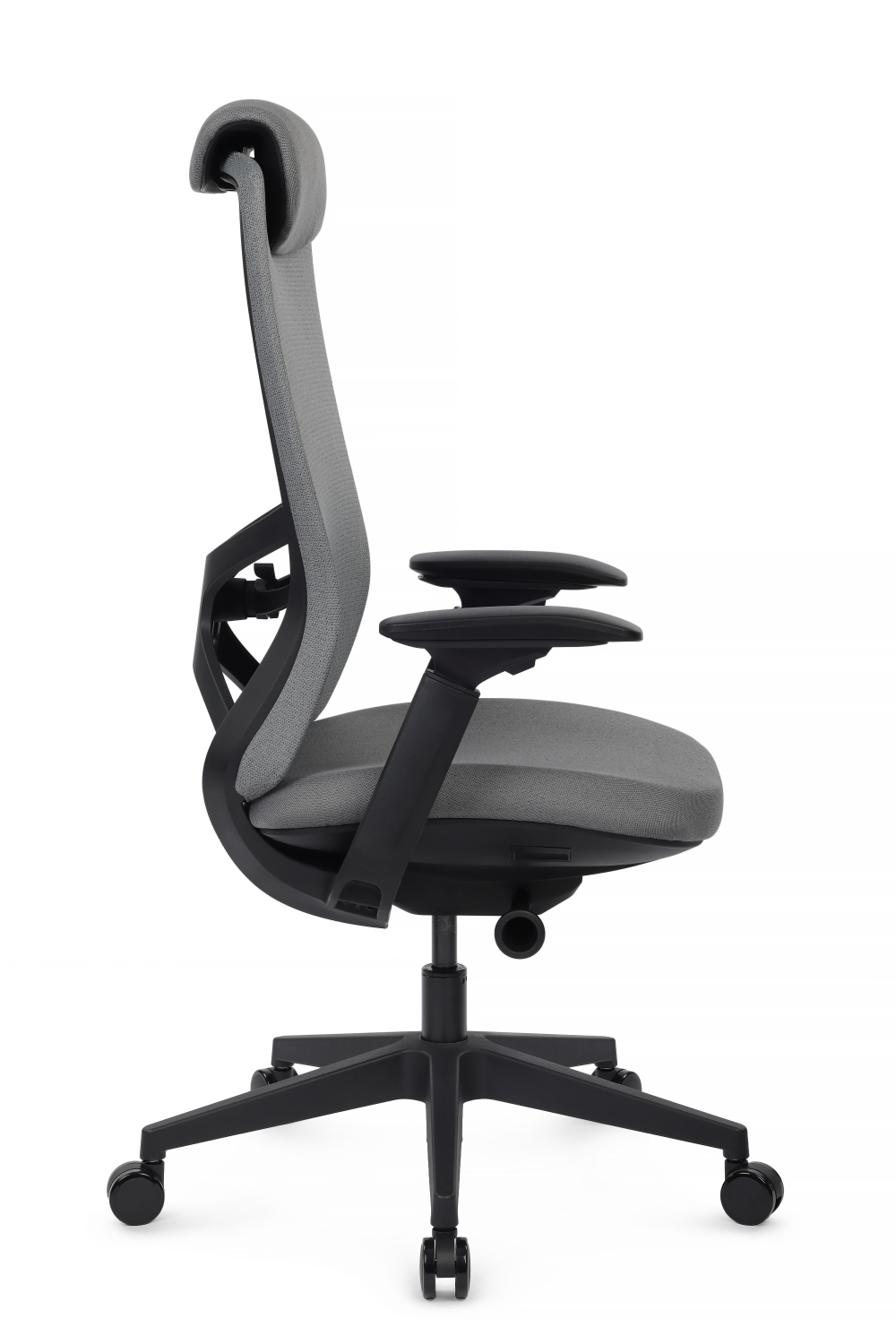 Кресло Riva Гемини EGE-002A Черный пластик/Серый