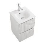 Тумба с раковиной BelBagno 40 UNO-MINI-400-2C-SO-BO+BB-8099-3-40 Bianco Opaco