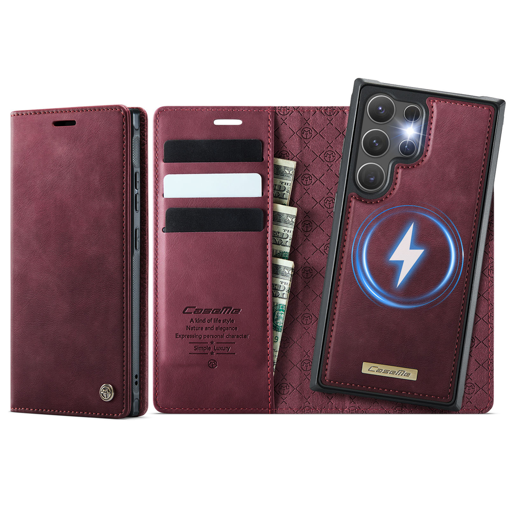 Чехол-кошелек CaseMe 2 in 1 MagSafe Samsung Galaxy S23 Ultra