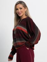 Блуза Муза (бордово-оранжевый) Б15184-5М LT Collection