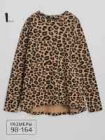Леопардовый лонгслив детский